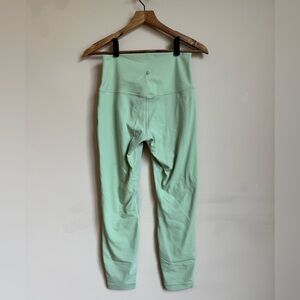 EUC lululemon high rise align 25” legging in creamy mint size 8